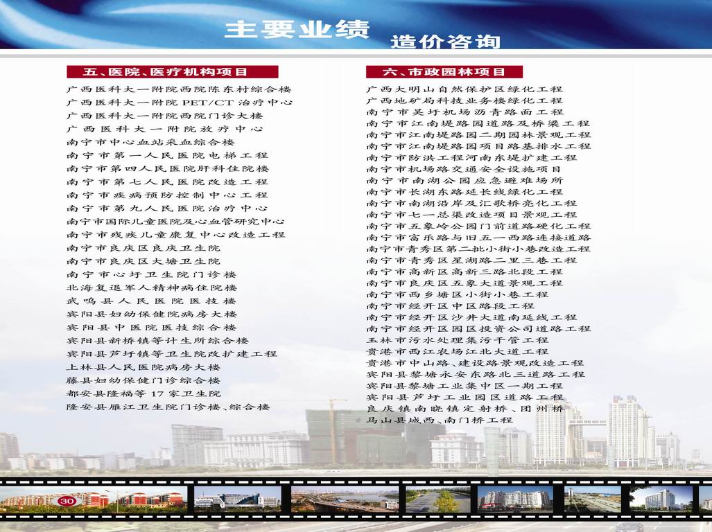 醫(yī)院、醫(yī)療機(jī)構(gòu)、市政園林項(xiàng)目